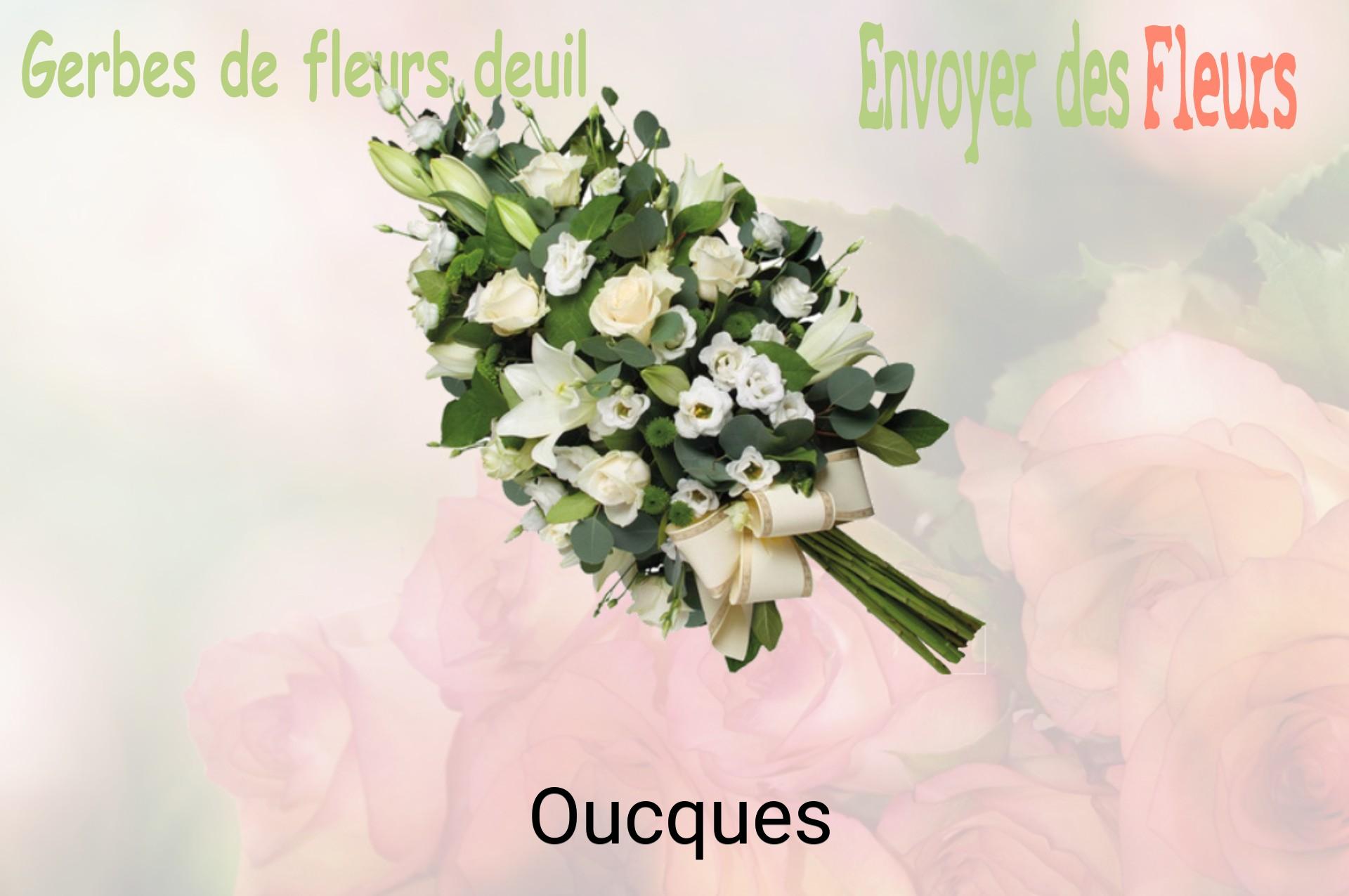 Gerbe de fleurs de deuil livrée à Oucques